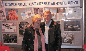 Rosemary Arnold with Australian NASA astronaut Dr Andy Thomas.